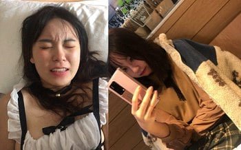 Cô gái xinh đẹp phục vụ tận tình cho ông chủ